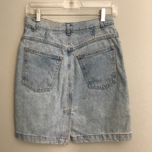 GAP Denim Y2K High Waist Light Wash Mini Skirt Size 9/10 - Picture 3 of 13